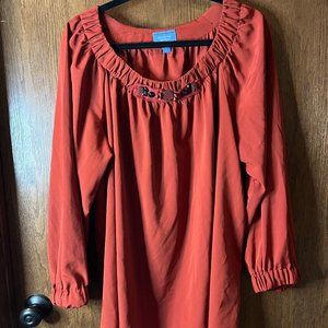 Simply Vera Wang, burnt orange/red sz XL (fits like 1X)